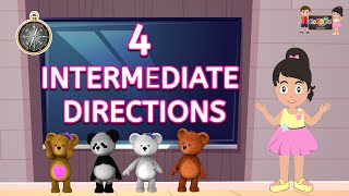 4 Intermediate Directions  4 Intermediate Directions Video  KooBoo  English Kids Learning [upl. by Dewitt]