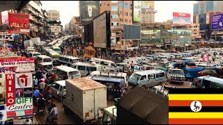 Uganda Kampala city  downtown streets daily life impressions 1 [upl. by Tratner]