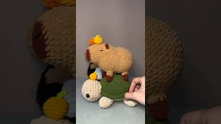 Capybara crochet plush 🤎Tutorial available 🧶🐢 capybara amigurumi tutorial [upl. by Serafine]