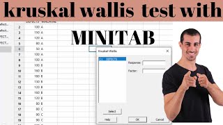 Kuruskal Wallis test with minitab and examples [upl. by Gerita]