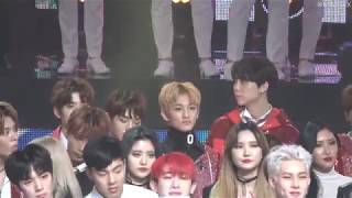 171231 MBC 가요대제전 NCT127 마크 reaction  세븐틴 박수 [upl. by Peonir]