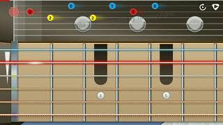 Billa theme music guitar tabs on mobile guitar [upl. by Rein]