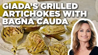 Giada De Laurentiis Grilled Artichokes with Bagna Cauda  Giada in Italy  Food Network [upl. by Broderic]