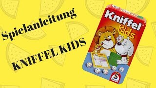 😍 KNIFFEL KIDS Spielanleitung Spielbeschreibung Anleitung Yatzy erklärt in HD [upl. by Alhahs]