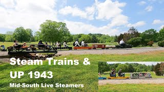 Steam Trains amp Union Pacific 1943  MidSouth Live Steamers [upl. by Atiekahs544]