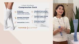 Tommie Copper S4 Ultraguard Compression Socks with UltraTemp on QVC [upl. by Key]