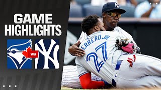 Blue Jays vs Yankees Game Highlights 8424  MLB Highlights [upl. by Atilemrac]