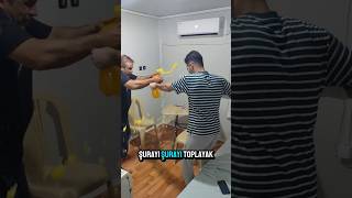 Evin her yeri kola oldu tepkisi çok komik oldu funny komedi komikvideolar trending viralvideo [upl. by Airun]