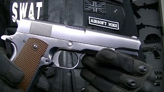 WE 1911 CHROME SILVER Review Unboxing [upl. by Nwahsir]