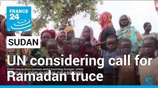 UN considering call for Ramadan truce in Sudan with millions in need of aid • FRANCE 24 English [upl. by Saturday]