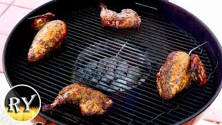 Total Jerk Chicken Grilled On The Weber Kettle [upl. by Ahsyat]