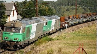 UM de BB 67400 fret sur la Ligne des Causses train de Coils [upl. by Lezned241]