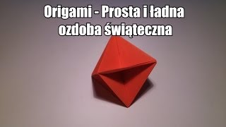 Origami  Prosta i ładna ozdoba świąteczna [upl. by Aved300]