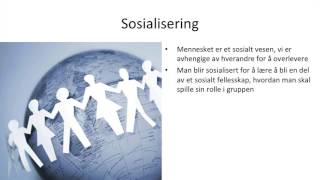 Samfunnsfag  Identitet og sosialisering [upl. by Corrine965]