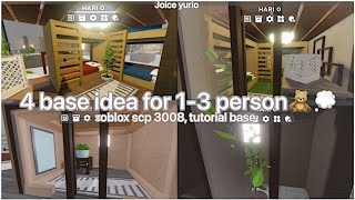 ♡ 4 base idea for 1 2 3 person ⛅️💭 roblox scp 3008 indonesia [upl. by Helyn]