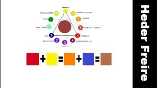 Como neutralizar o laranja para o MarromCastanho  Heder Freire [upl. by Suzette]