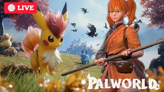 🔴LIVE PALWORLD Gameplay For Beginners Day 5  Pokemon World [upl. by Sheela353]