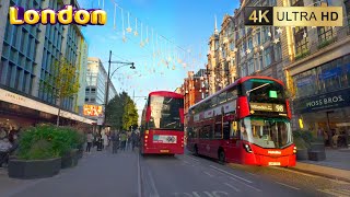 London in October 2024 Oxford Street and Central London Autumn Walk 4K60 [upl. by Bartholomeus348]