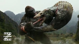 Kong Skull Island  Kong Vs Skullcrawler  ClipZone High Octane Hits [upl. by Ahsiema]