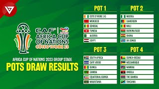 Pots Draw Results Africa Cup of Nations 2023 Group Stage [upl. by Joanie]