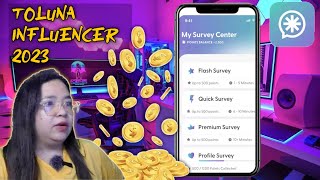 TOLUNA INFLUENCER LEGIT AND PAYING APPS 2023  Free Money Online [upl. by Lunneta]