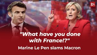 quotWhat have you done with Francequot Marine Le Pen slams Macron over riots [upl. by Simpson446]