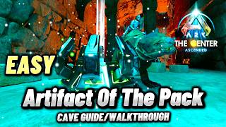 Ark Survival Ascended The Center Artifact Of The Pack Cave GuideWalkthrough How To Do Jump Puzzle [upl. by Wivina]