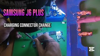 Replacing charging connector Samsung galaxy j6 [upl. by Nanine]