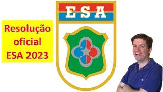 RESOLUÇÃO ESA 2023 GABARITO ESA 2023 [upl. by Enomar708]