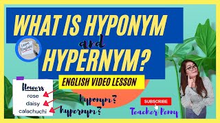 WHAT IS HYPERNYMS AND HYPONYMS [upl. by Marga]