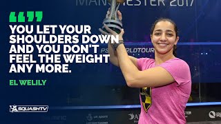 Raneem El Welily on the transition from player to mother  Women’s Squash Week [upl. by Irma]