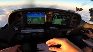 IFR Ausbildung Stefans erste Flugstunde in IMC mit der Cirrus SR22 [upl. by Domela]