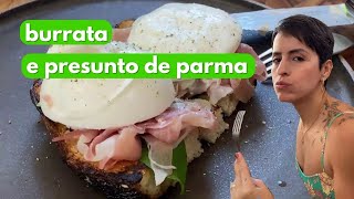 Brusqueta de burrata com presunto de parma [upl. by Abbub763]