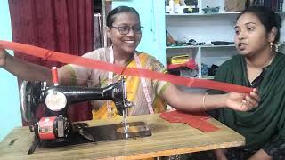 Teaching Tailoring  Ma kodaliki టైలరింగ్ nerpicha mitrama  Easy way to Learn Tailoring  village [upl. by Odlonra220]