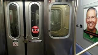 MTA NYC trainIND 8th Avenue Line R160 A train ride from Broadway Junction to Rockaway Boulevard [upl. by Zora]