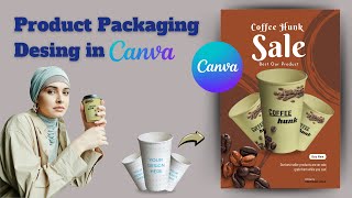 Product Packaging Design Tutorial in Canva  Logo and Packaging Designs  Complete Process [upl. by Marylynne]