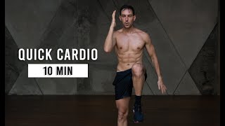 10 Min Quick Cardio Workout Fat Burning Home Workout No Equipment [upl. by Ailes]