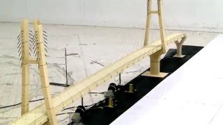 Wind Tunnel Test for Bridge SampleTorsional Flutter [upl. by Meeks]