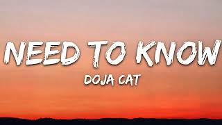 Doja Cat Need To Know Lyrics [upl. by Reeva]