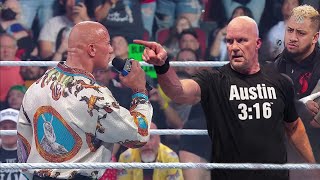 WWE 11 April 2024  Stone Cold Returns amp Challenges The Rock raw highlights today  Review [upl. by Drucie]