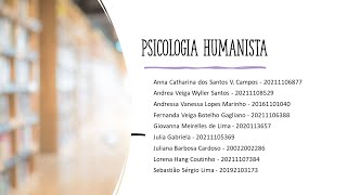 História da Psicologia Humanista [upl. by Oicangi]