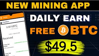 Bitcoin mining  New Mining app  Free mining App  Bitcoin Mining Real or Fake  btc mining app [upl. by Aneer]