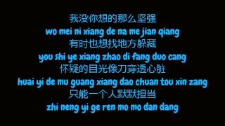 杨坤 Yang Kun  我没你想的那么坚强 Simplified Chinese  Pinyin Lyrics HD [upl. by Hedy531]