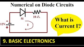 Diode Circuits Numerical 1  BASIC ELECTRONICS [upl. by Ajiram]