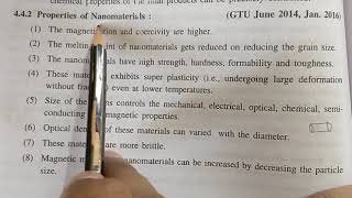 Properties of Nanomaterials Physics Unit4 [upl. by Conall]