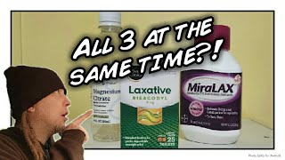 Colonoscopy Bowel Prep  3 different Laxatives at once [upl. by Atirahc]