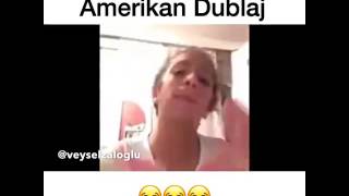 Amerikan dublaj makyaj yapan kız 😂 [upl. by Tihor]