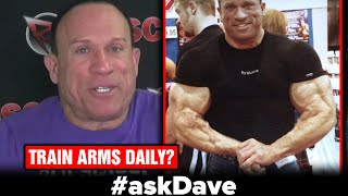 TRAINING ARMS DAILY FOR MASSIVE GROWTH askDave [upl. by Sommers193]