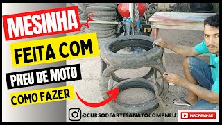 DIY MESINHA DE CENTRO COM PNEU [upl. by Aihsekram499]