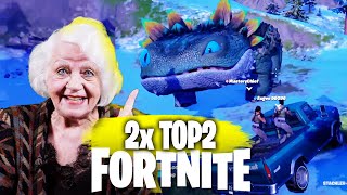 Oma spielt FORTNITE mit FANS [upl. by Oiciruam]